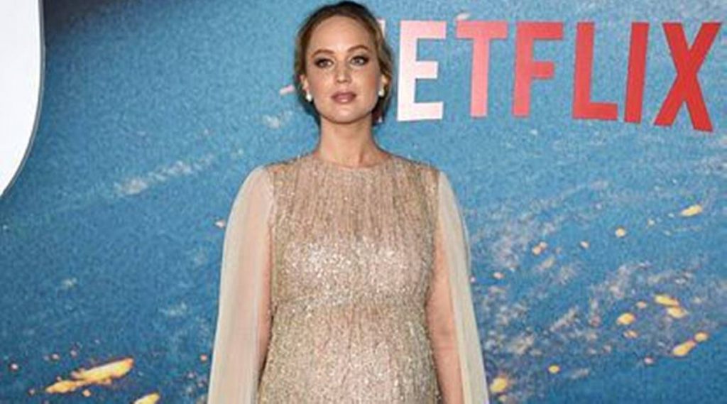 Pregnant Jennifer Lawrence stuns in Dior gown at ‘Don’t Look Up’ premiere