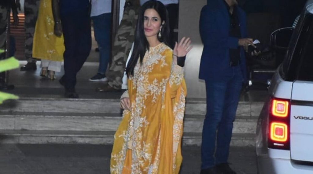 Katrina Kaif-Vicky Kaushal wedding: Bride-to-be dazzles in mustard sharara set at the airport