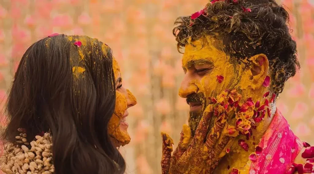 Katrina Kaif chose this unusual colour for her haldi ceremony; see pics