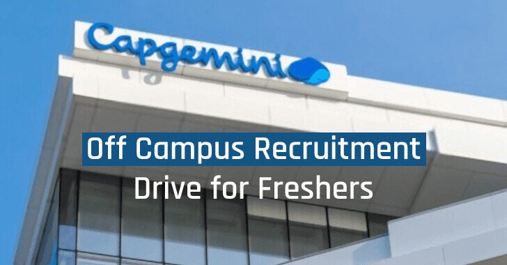 Capgemini Off-Campus Recruitment 2022