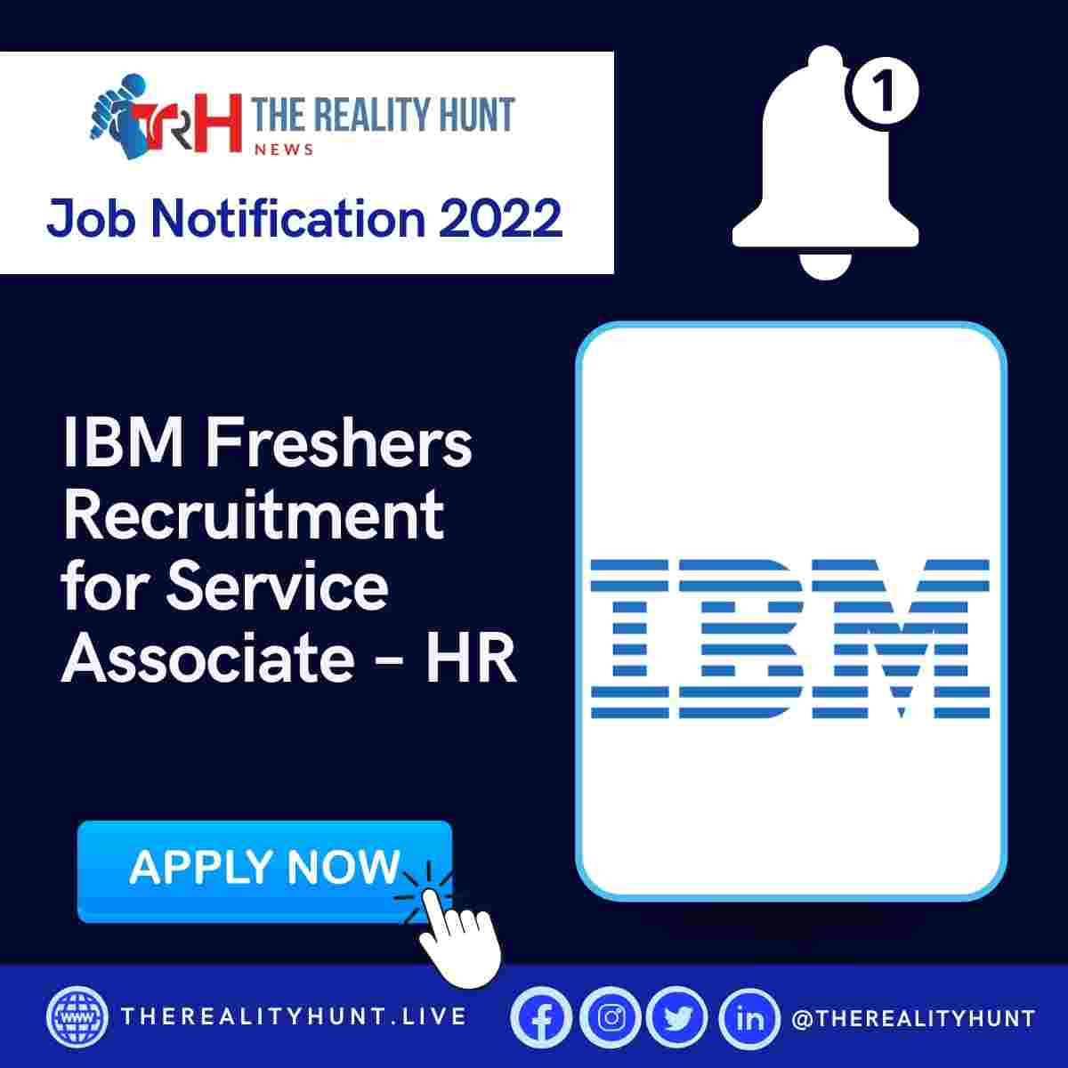 IBM Freshers Recruitment for Service Associate – HR | Fresher Jobs in IBM