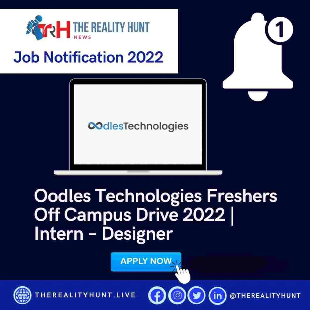 Oodles Technologies Freshers Off Campus Drive 2022 | Intern – Designer