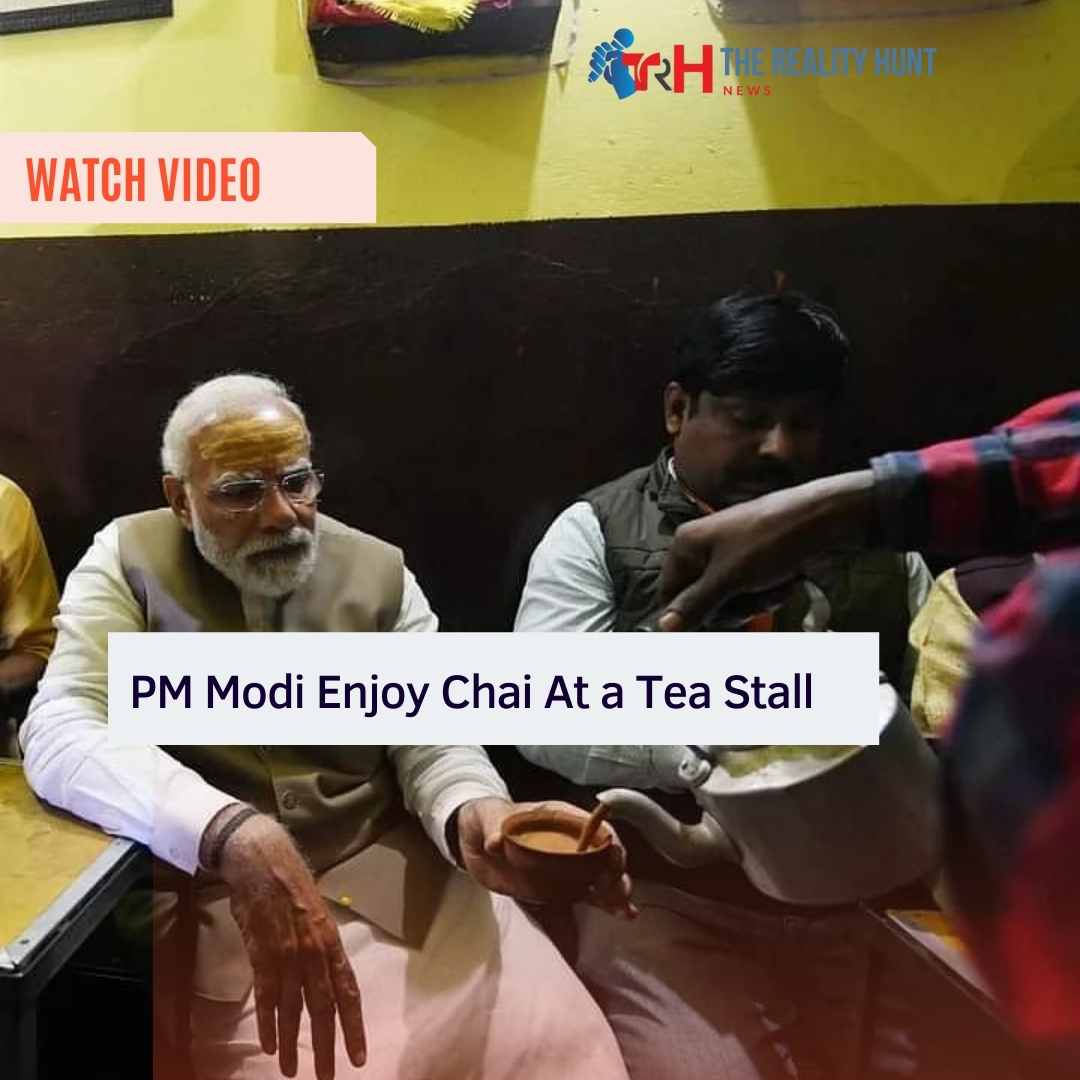 Watch: PM Modi Enjoy Chai At a Tea Stall During his Roadshow in Varanasi, video goes viral