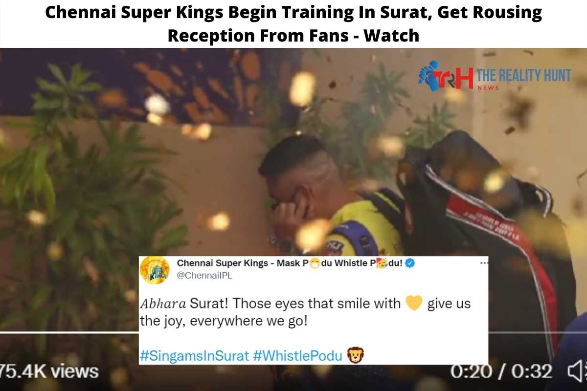 Chennai Super Kings Begin Training In Surat, Get Rousing Reception From Fans – Watch