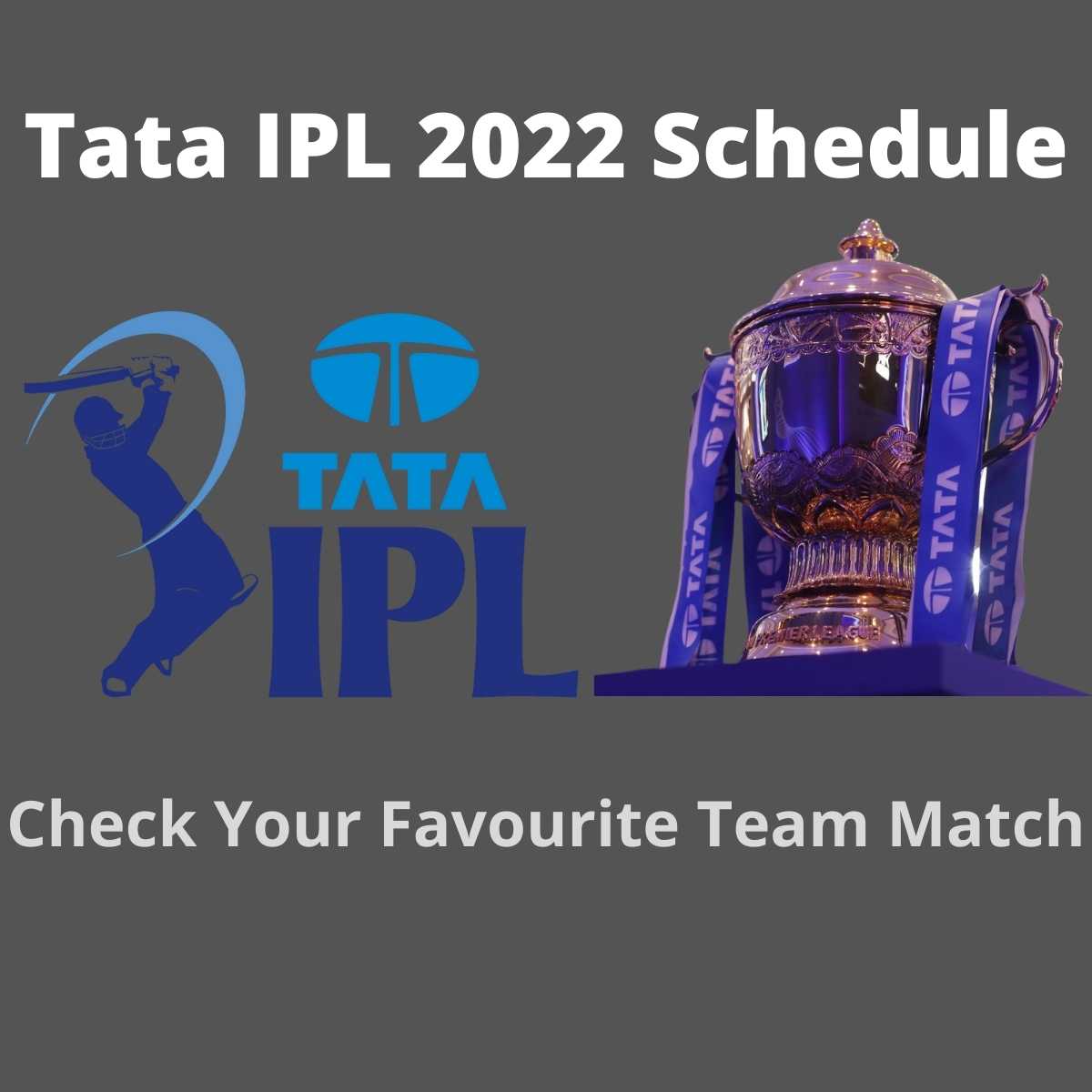 Tata IPL 2022 Schedule – Full-Time Table, Team, Venue & Much More Of IPL 2022