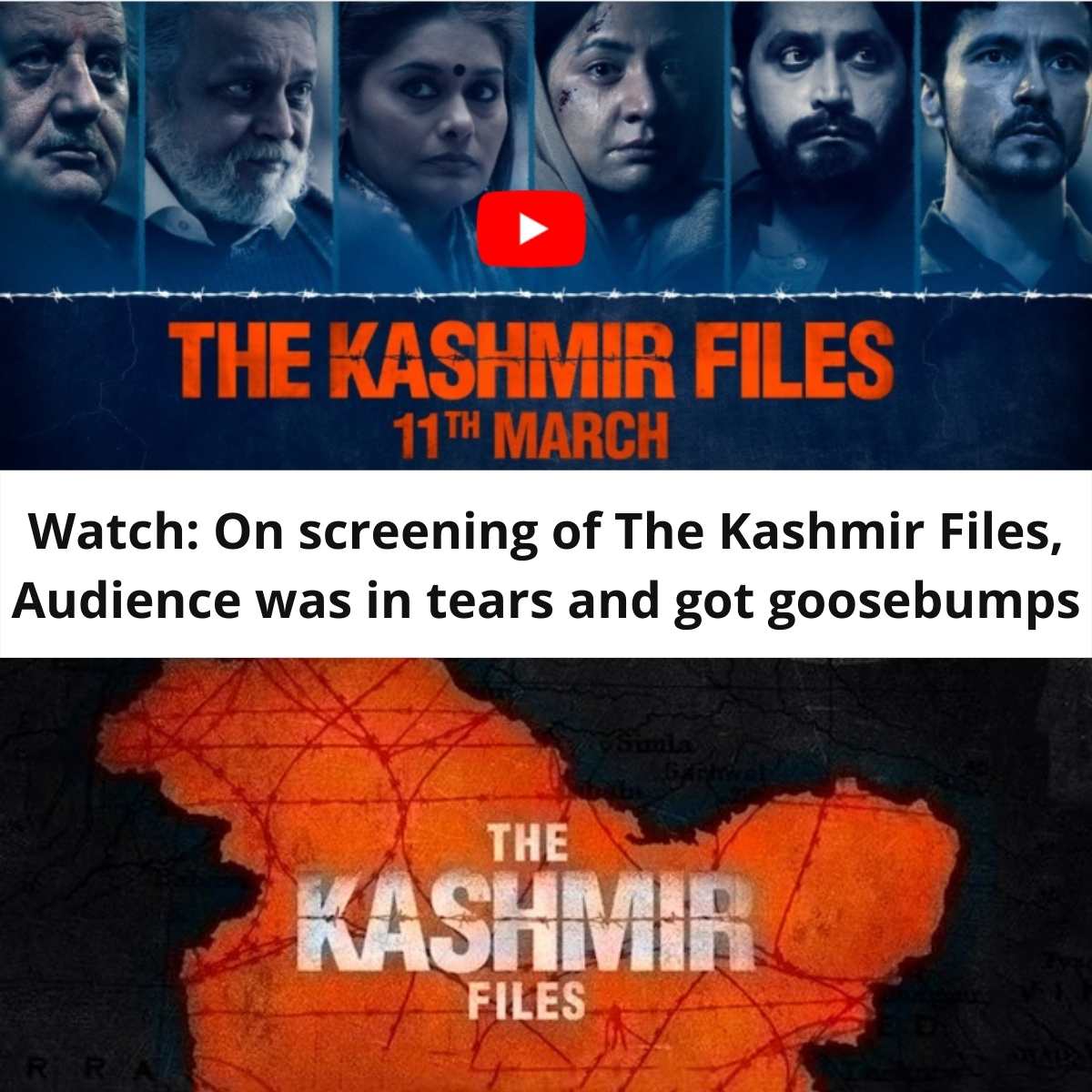 Watch: On screening of The Kashmir Files, Audience was in tears and  got goosebumps