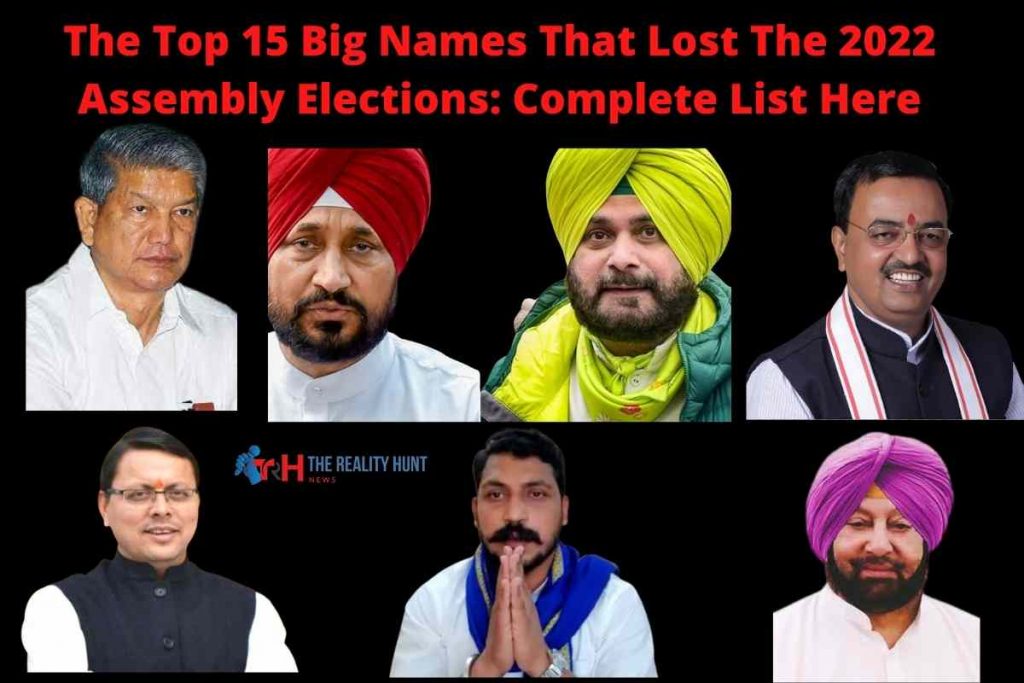 The Top 15 Big Names That Lost The 2022 Assembly Elections: Complete List Here