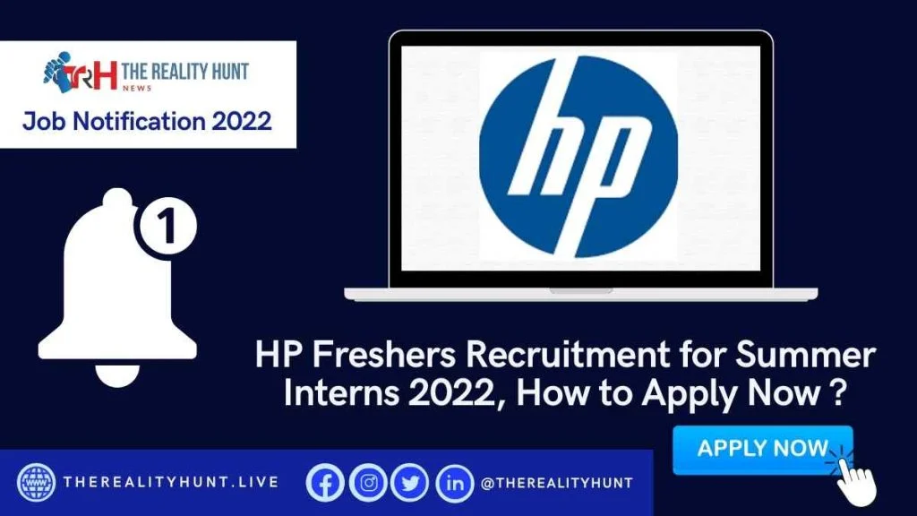 HP Freshers Recruitment for Summer Interns 2022, How to Apply Now ?