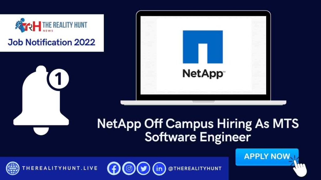 NetApp Off Campus Hiring As MTS Software Engineer
