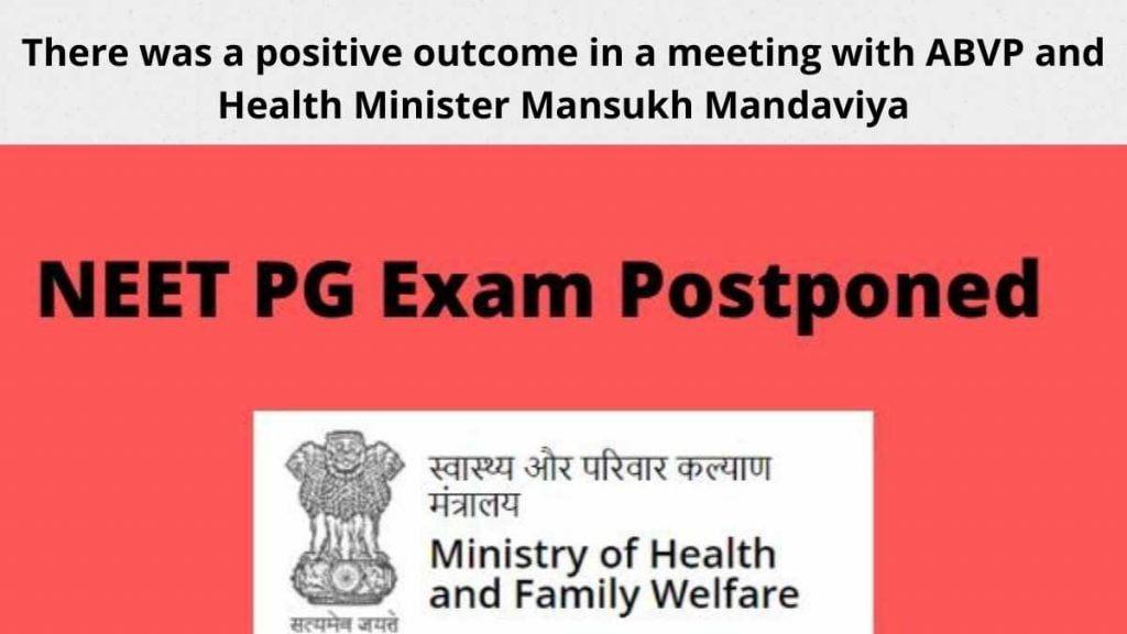 There was a positive outcome in a meeting with ABVP and Health Minister Mansukh Mandaviya