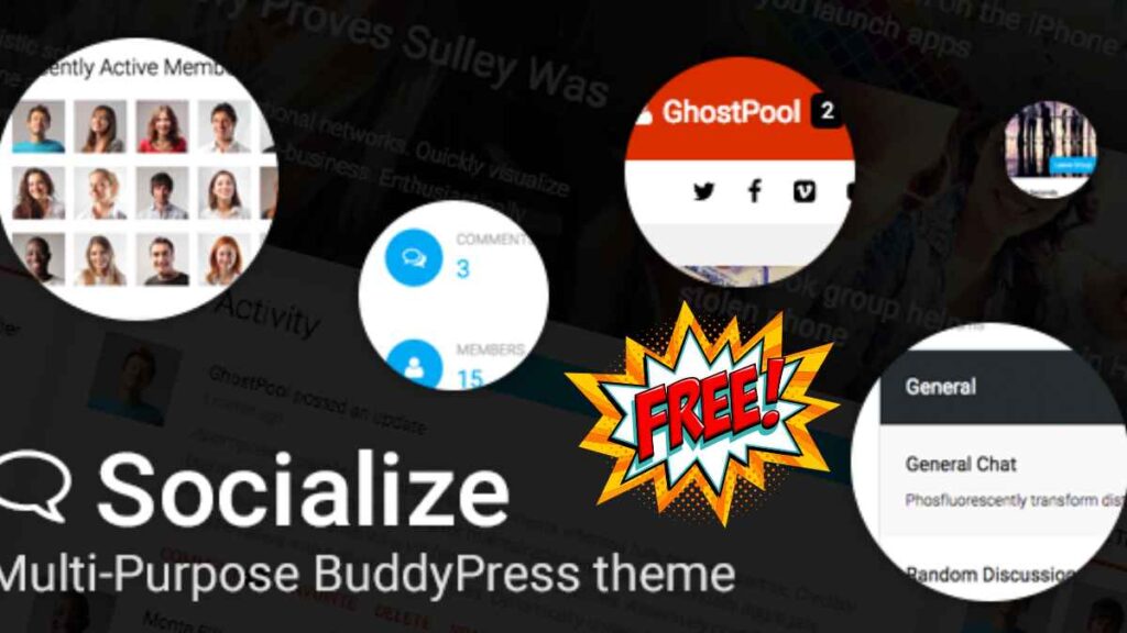 Socialize: Multi-Purpose BuddyPress Theme