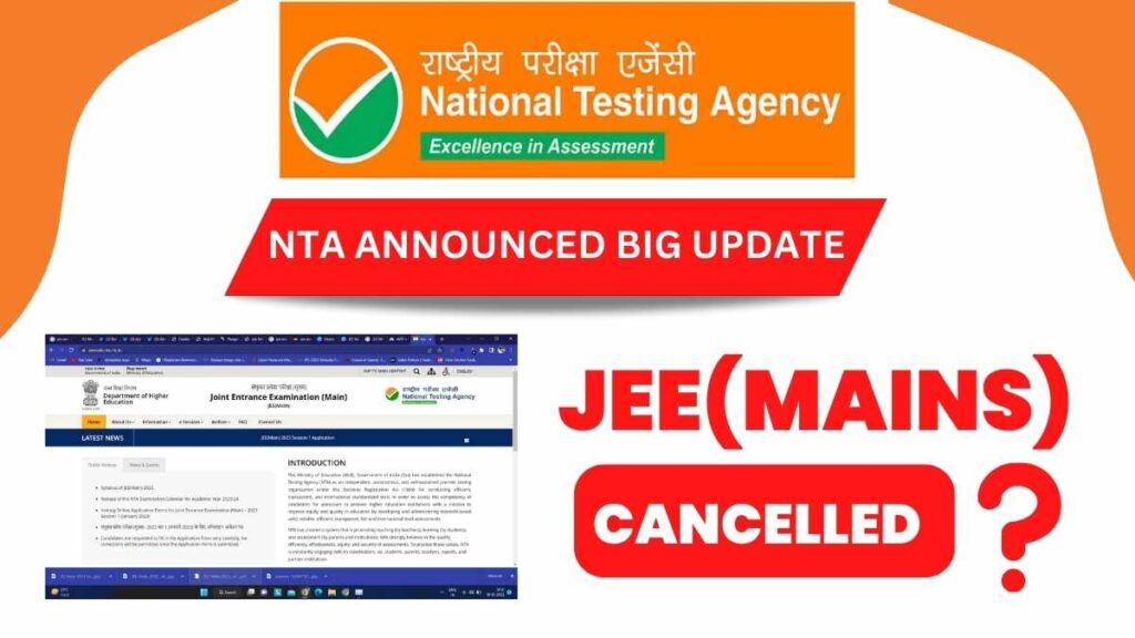 JEE Main 2023: So will JEE Mains be postponed, know what the students raised