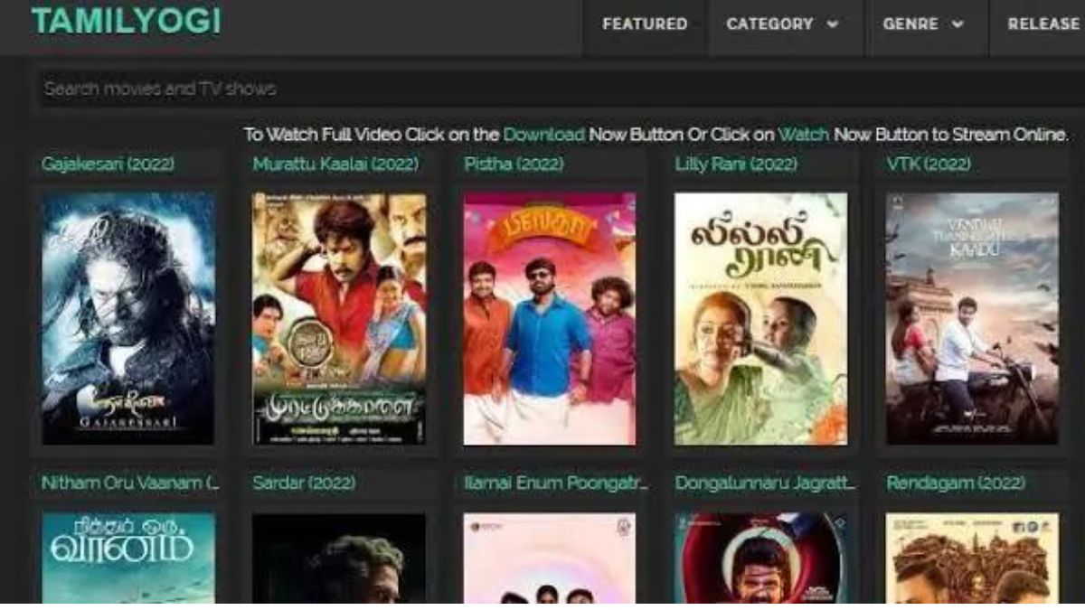 TamilYogi 2023 Latest Tamil Movies Download HD Free Movies Download