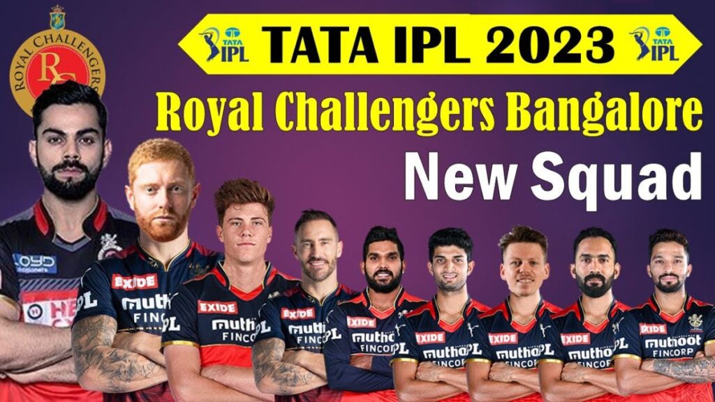Tata IPL 2023: RCB Team 2023