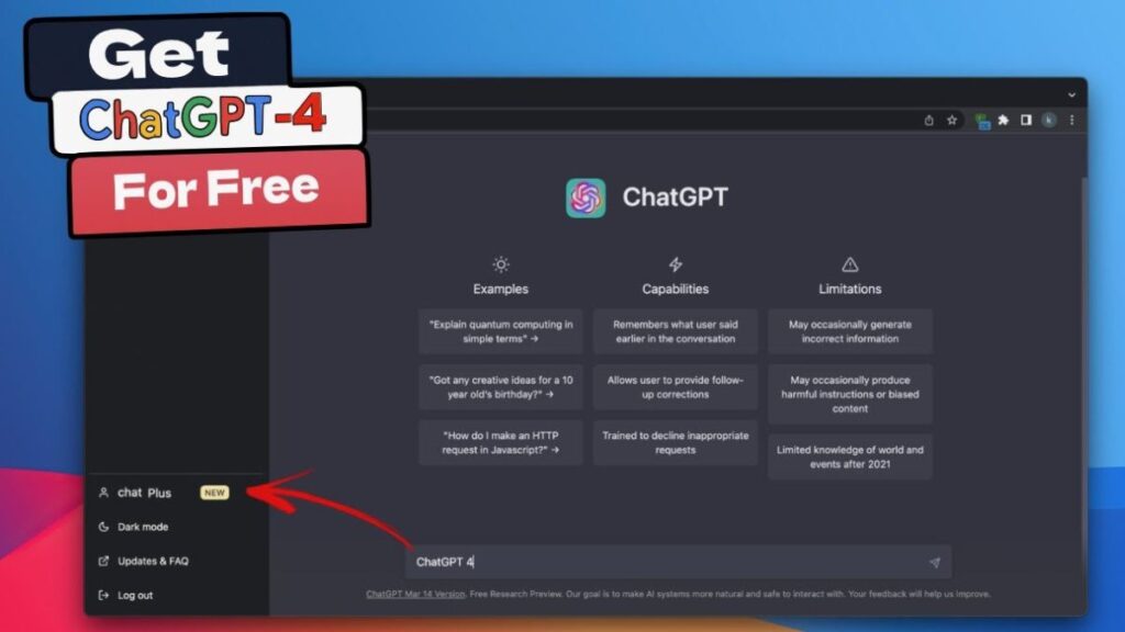ChatGPT 4 For Free: Step-by-Step Guide on How to Use ChatGPT 4 For Free