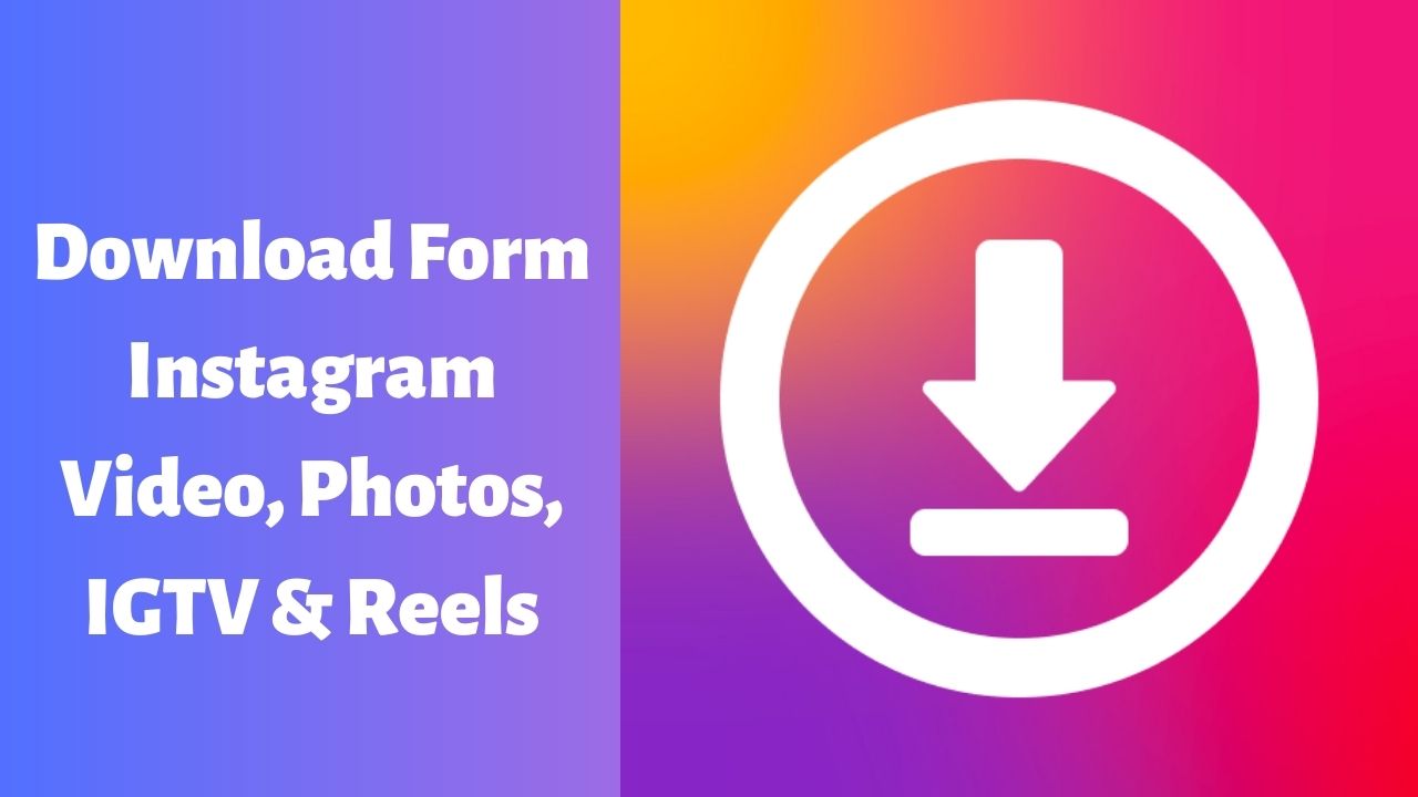 Download Form Instagram Video, Photos, IGTV & Reels In Seconds
