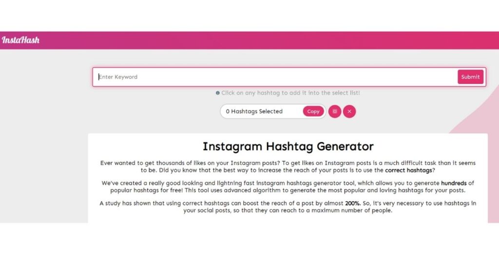 Hashtag Generator Instagram, free hashtag generator instagram, hashtag generator for instagram, instagram hashtag generator , influencer marketing hub instagram hashtag generator