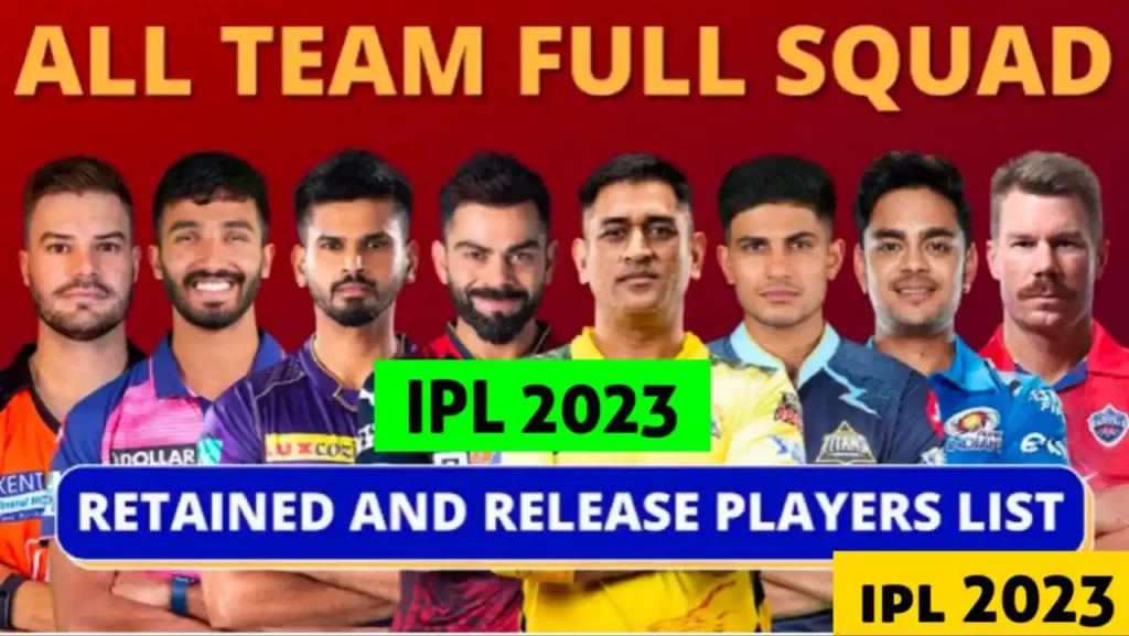 IPL Retention List 2023