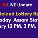 🔴LIVE Update | Bodoland Lottery Result Today Assam State Lottery 12 PM, 3 PM, 7 PM
