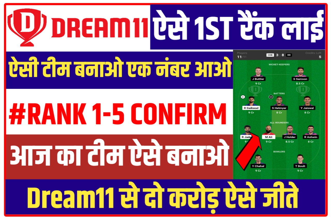 Dream11 1st Rank Team Tips: Build Your Team Like This And Win 1 Crore+[100%]